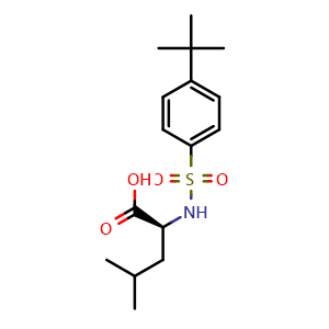 ((4-(tert-Butyl)phenyl)sulfonyl)leucine