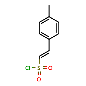Chemical structure of (E)-2-(4-methylphenyl)ethylenesulfonyl chloride , CAS 98821-28-4, AChemBlock AD250293