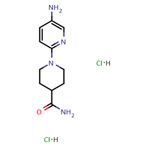 1-(5-aminopyridin-2-yl)piperidine-4-carboxamide dihydrochloride
