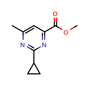 methyl 2-cyclopropyl-6-methylpyrimidine-4-carboxylate
