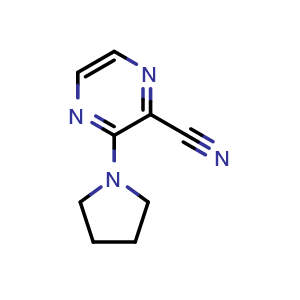 3-(pyrrolidin-1-yl)pyrazine-2-carbonitrile