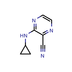 3-(cyclopropylamino)pyrazine-2-carbonitrile