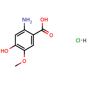 2-amino-4-hydroxy-5-methoxybenzoic acid hydrochloride