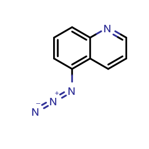 Chemical structure of 5-azidoquinoline , CAS 20377-01-9, AChemBlock AD250607