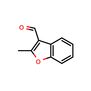 Chemical structure of 2-methyl-1-benzofuran-3-carbaldehyde , CAS 55581-61-8, AChemBlock AD250630