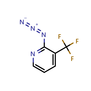 Chemical structure of 2-azido-3-(trifluoromethyl)pyridine , CAS 143812-80-0, AChemBlock AD250633