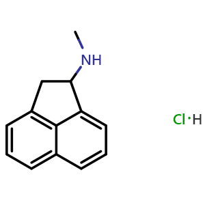 Chemical structure of N-methyl-1,2-dihydroacenaphthylen-1-amine hydrochloride , CAS 5668-68-8, AChemBlock AD250643