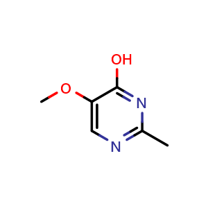 Chemical structure of 5-methoxy-2-methylpyrimidin-4-ol , CAS 698-35-1, AChemBlock AD250722