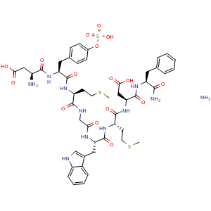 Chemical structure of Sincalide ammonium , CAS 70706-98-8, AChemBlock AD250726