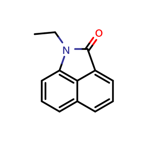 Chemical structure of 1-ethylbenzo[cd]indol-2(1H)-one , CAS 1830-56-4, AChemBlock AD250732