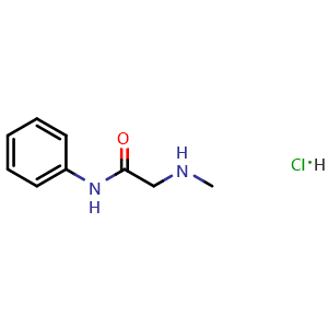 Chemical structure of 2-(methylamino)-N-phenylacetamide hydrochloride , CAS 60565-45-9, AChemBlock AD250747