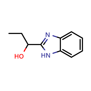 Chemical structure of 1-(1H-Benzimidazol-2-yl)propan-1-ol , CAS 4857-00-5, AChemBlock AD250762