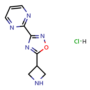 2-(5-azetidin-3-yl-1,2,4-oxadiazol-3-yl)pyrimidine hydrochloride