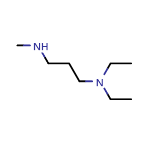Chemical structure of [3-(diethylamino)propyl](methyl)amine , CAS 5459-95-0, AChemBlock AD250786