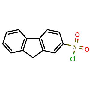Chemical structure of 9H-Fluorene-2-sulfonyl chloride , CAS 13354-17-1, AChemBlock AD250830