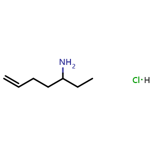 hept-6-en-3-amine hydrochloride