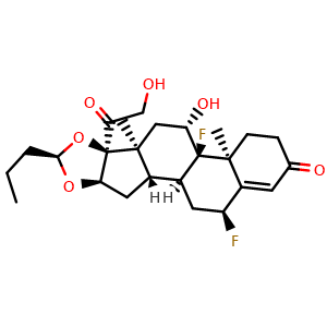 Chemical structure of Rofleponide , CAS 144459-70-1, AChemBlock AD250880