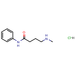 Chemical structure of 4-(methylamino)-N-phenylbutanamide hydrochloride , CAS 1797018-11-1, AChemBlock AD250899