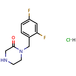1-[(2,4-difluorophenyl)methyl]piperazin-2-one hydrochloride