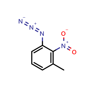 Chemical structure of 1-azido-3-methyl-2-nitrobenzene , CAS 16714-20-8, AChemBlock AD250976