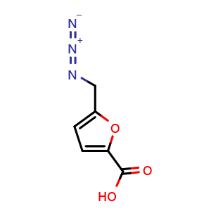 Chemical structure of 5-(azidomethyl)furan-2-carboxylic acid , CAS 1250609-07-4, AChemBlock AD250998