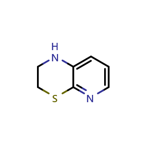 Chemical structure of 1H,2H,3H-pyrido[2,3-b][1,4]thiazine , CAS 23977-47-1, AChemBlock AD251002