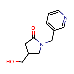 4-(hydroxymethyl)-1-[(pyridin-3-yl)methyl]pyrrolidin-2-one