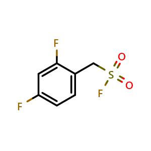 Chemical structure of (2,4-difluorophenyl)methanesulfonyl fluoride , CAS 2137568-36-4, AChemBlock AD251050
