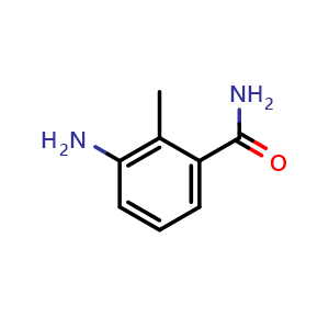 Chemical structure of 3-Amino-2-methylbenzamide , CAS 374889-30-2, AChemBlock AD251087