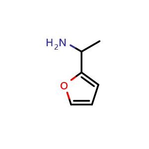 Chemical structure of 1-(2-Furanyl)ethanamine , CAS 22095-34-7, AChemBlock AD251097