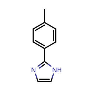 Chemical structure of 2-(4-Methylphenyl)imidazole , CAS 37122-50-2, AChemBlock AD251111