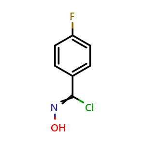 Chemical structure of Alpha-Chloro-4-fluorobenzaldoxime , CAS 42202-95-9, AChemBlock AD251112