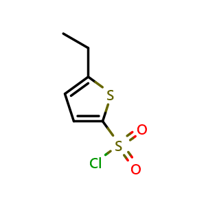 Chemical structure of 5-ethylthiophene-2-sulfonyl chloride , CAS 56921-00-7, AChemBlock AD251117