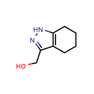 Chemical structure of 4,5,6,7-Tetrahydro-1H-indazole-3-methanol , CAS 82071-77-0, AChemBlock AD251118
