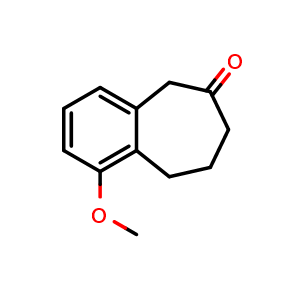 Chemical structure of 1-Methoxy-8,9-dihydro-5H-benzo[7]annulen-6(7H)-one , CAS 76413-99-5, AChemBlock AD251130