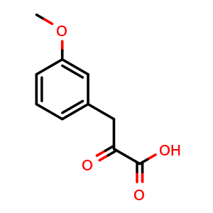 Chemical structure of 3-(3-Methoxyphenyl)-2-oxopropanoic acid , CAS 68262-20-4, AChemBlock AD251140