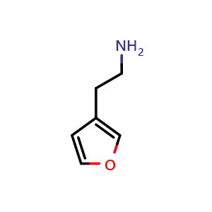 Chemical structure of 2-(3-Furyl)ethanamine , CAS 53916-75-9, AChemBlock AD251189