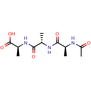 Chemical structure of Acetyltrialanine , CAS 19245-85-3, AChemBlock AD251193