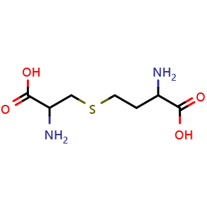 Chemical structure of DL-Cystathionine , CAS 535-34-2, AChemBlock AD251194