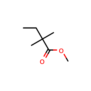 Chemical structure of Methyl 2,2-dimethylbutanoate , CAS 813-67-2, AChemBlock AD251213