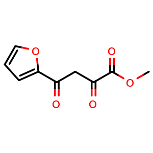Chemical structure of Methyl 4-(2-Furyl)-2,4-dioxobutanoate , CAS 374063-90-8, AChemBlock AD251229