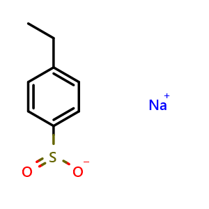 Chemical structure of Sodium 4-ethylbenzene-1-sulfinate , CAS 89520-66-1, AChemBlock AD251260