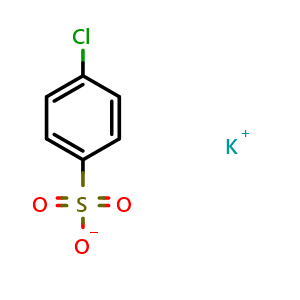 Chemical structure of Potassium 4-chlorobenzenesulfonate , CAS 78135-07-6, AChemBlock AD251379