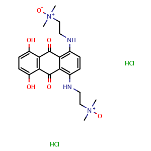 Chemical structure of Banoxantrone dihydrochloride , CAS 252979-56-9, AChemBlock AD251387