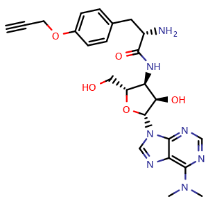 Chemical structure of O-Propargyl-Puromycin , CAS 1416561-90-4, AChemBlock AD251394
