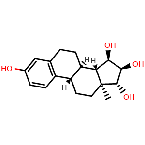 Chemical structure of Estetrol , CAS 15183-37-6, AChemBlock AD251408
