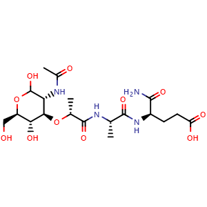 Chemical structure of Muramyl dipeptide , CAS 53678-77-6, AChemBlock AD251414