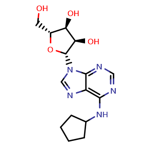 Chemical structure of N6-Cyclopentyladenosine , CAS 41552-82-3, AChemBlock AD251415