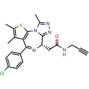 Chemical structure of (+)-JQ1 PA , CAS 2115701-93-2, AChemBlock AD251425