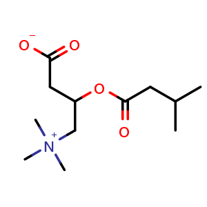 Chemical structure of Isovalerylcarnitine , CAS 31023-24-2, AChemBlock AD251431